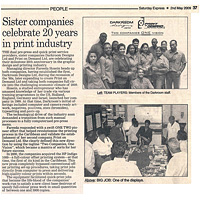 2009: May: Print on Demand Group 20th Anniversary