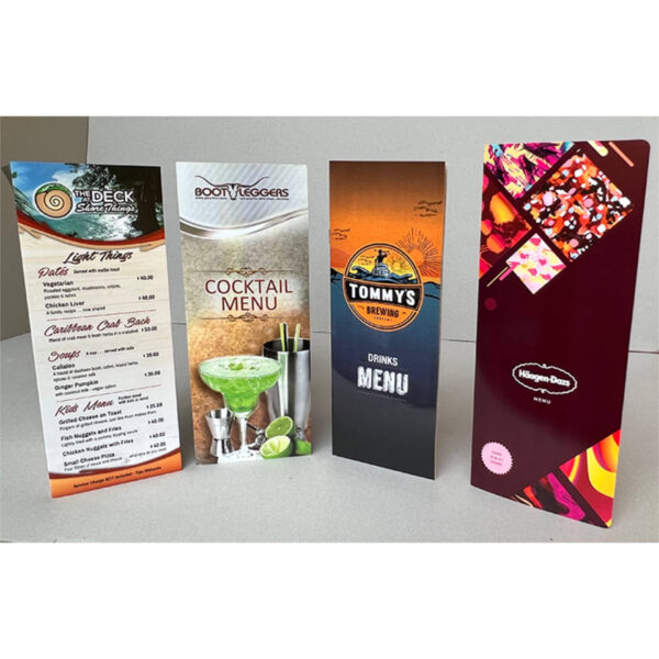 Print On Demand Ltd - Menu samples